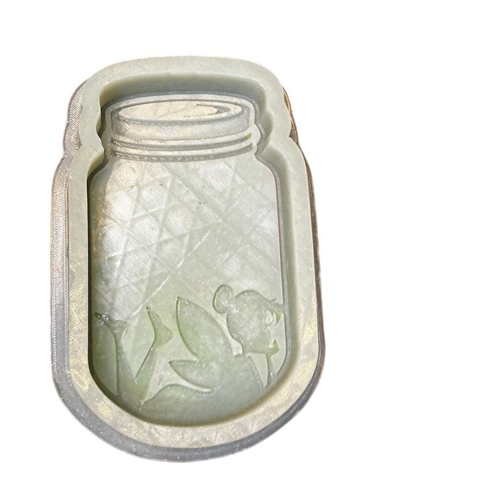 🧚 Tinker Bell in Mason Jar Silicone Mold for Freshies, Resin, or Crafts